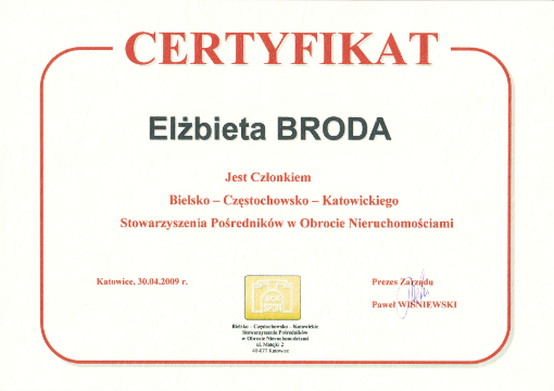 certyfikat