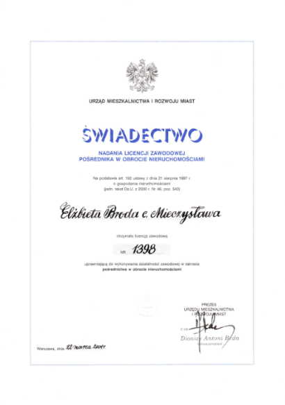swiadectwo